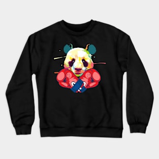 Cool Boxing Panda Love Panda Crewneck Sweatshirt
